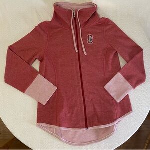 Syracuse University Sport Sun Fade Flip Zip Sweatshirt In Pink